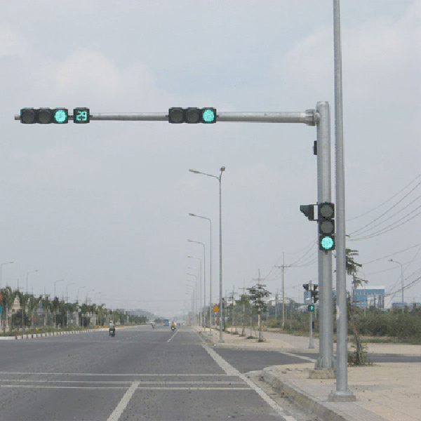 Cột đèn tín hiệu giao thông HD03 – Cột đèn giao thông mạ kẽm