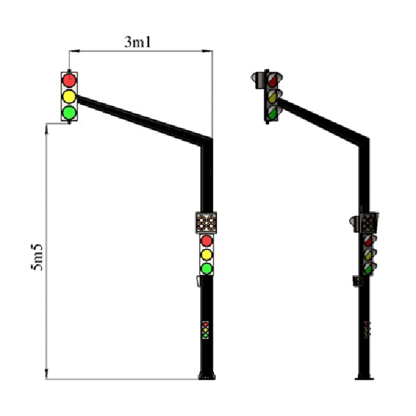 Cột đèn giao thông HD01 – Cột đèn tín hiệu giao thông đường bộ